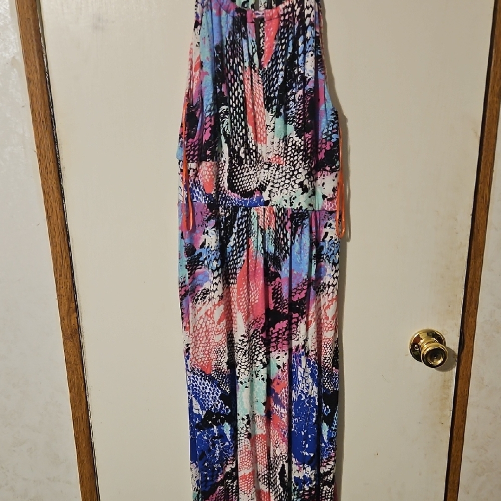 New Directions Multicolor Abstract Dress